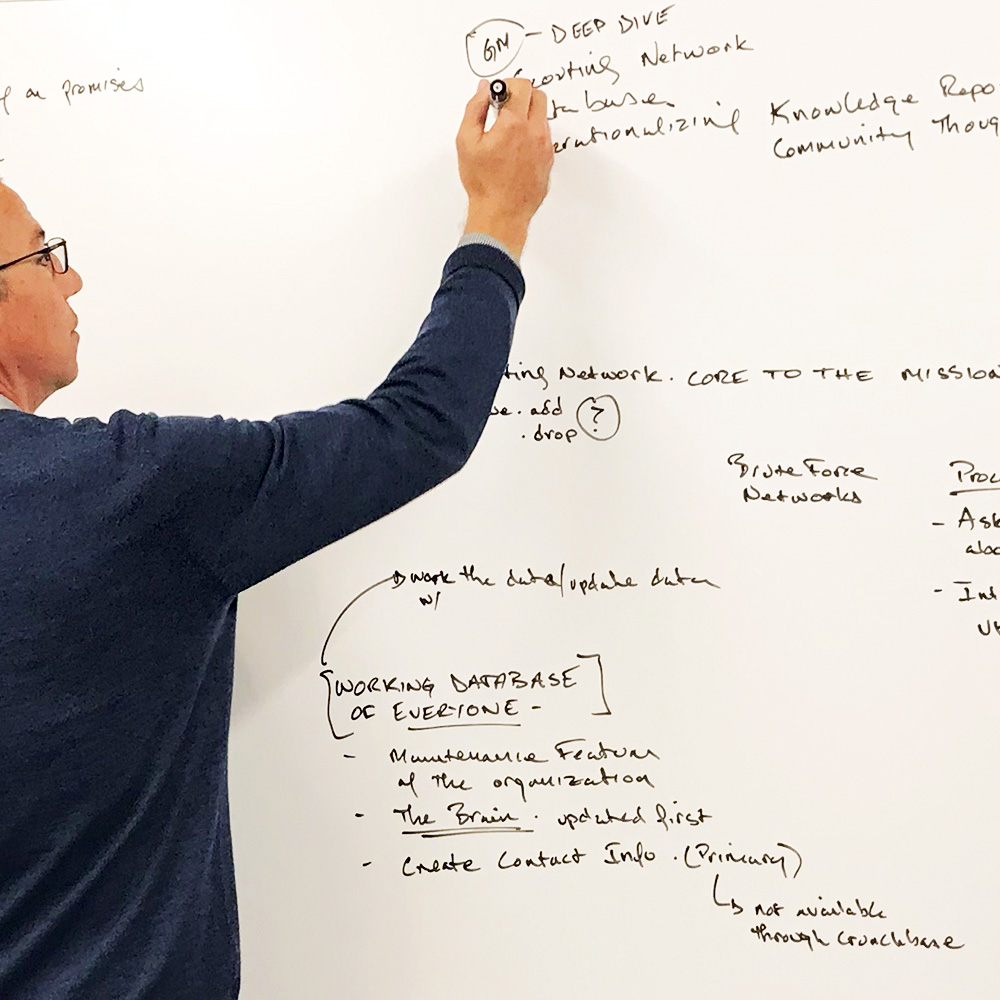 Beau-whiteboard_2 Blockchain IR Beau Wilberding at whiteboard mapping out client concepts